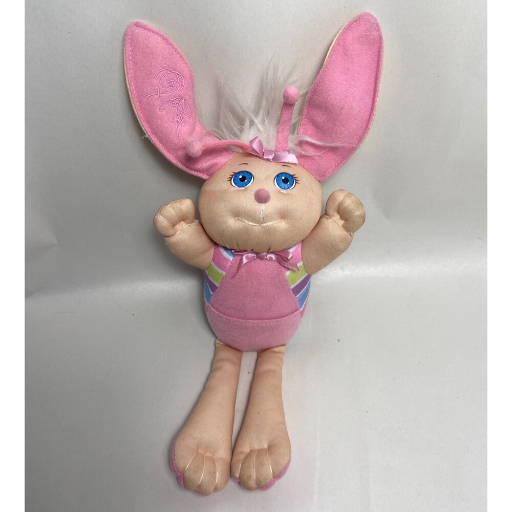 Xavier Roberts CPK Ltd Ed Bunny Bee in Pink Striped Rabbit with Front Pocket 13